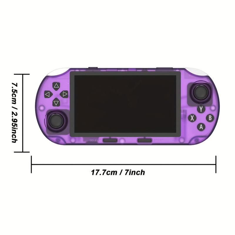 Consola de juegos portátil retro HD con más de 20000 juegos, salida de TV HD, 14 emuladores, pantalla IPS de 4,5 pulgadas y procesador de doble núcleo.