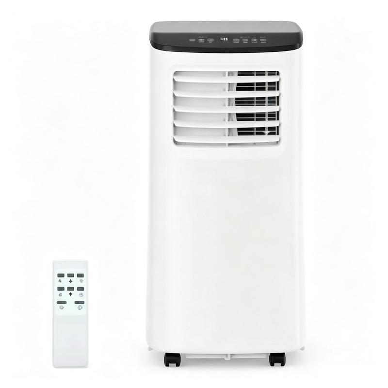 Aires acondicionados portátiles de 8K/10K/12K/14K BTU, unidad de aire acondicionado portátil 3 en 1 para habitaciones de hasta 350/450/550/750 pies cuadrados, deshumidificador, ventilador, ahorro de energía, control remoto, temporizador de 24 horas, modo