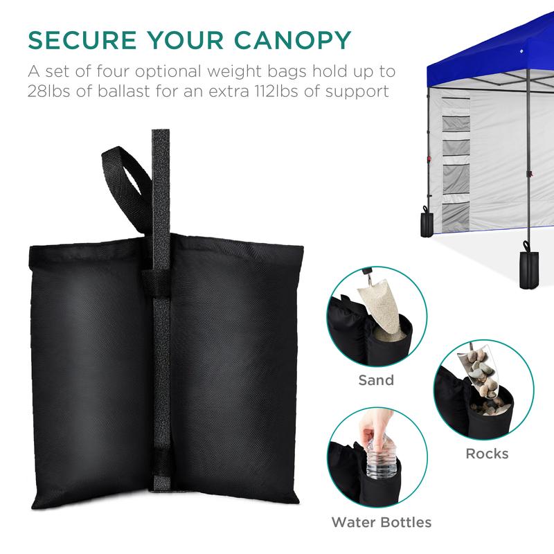 Toldo plegable de fácil montaje de 3x3 metros, tienda portátil con pared lateral, apertura con un solo botón, incluye estuche.