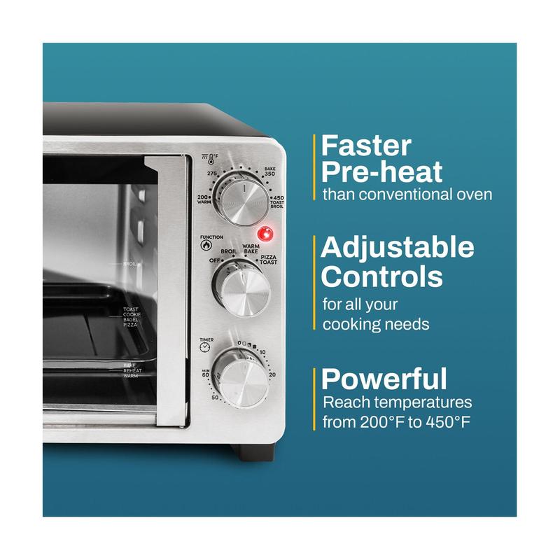 Horno de doble puerta Elite Gourmet