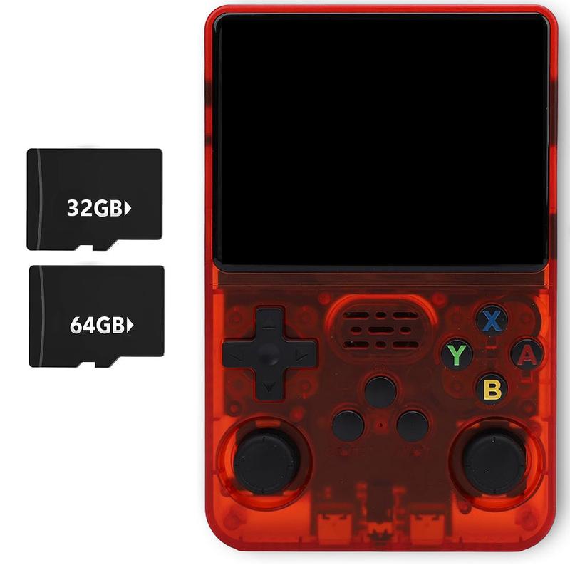 Consola de juegos portátil WUDS R36S: pantalla IPS de 3,5", sistema Linux con más de 16000 juegos clásicos, tarjeta TF de 32 GB + 64 GB, portátil, ideal como regalo de Navidad, Acción de Gracias o cualquier otra festividad. tiktokshopspringglowup