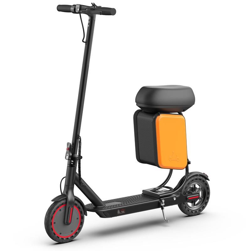 Patinete eléctrico con asiento | Motor de 350 W, velocidad máxima de 30 km/h, batería de 36 V | Diseño plegable con control por aplicación, doble freno y suspensión | Ideal para desplazamientos diarios, viajes por el campus y trayectos cortos por la ciuda