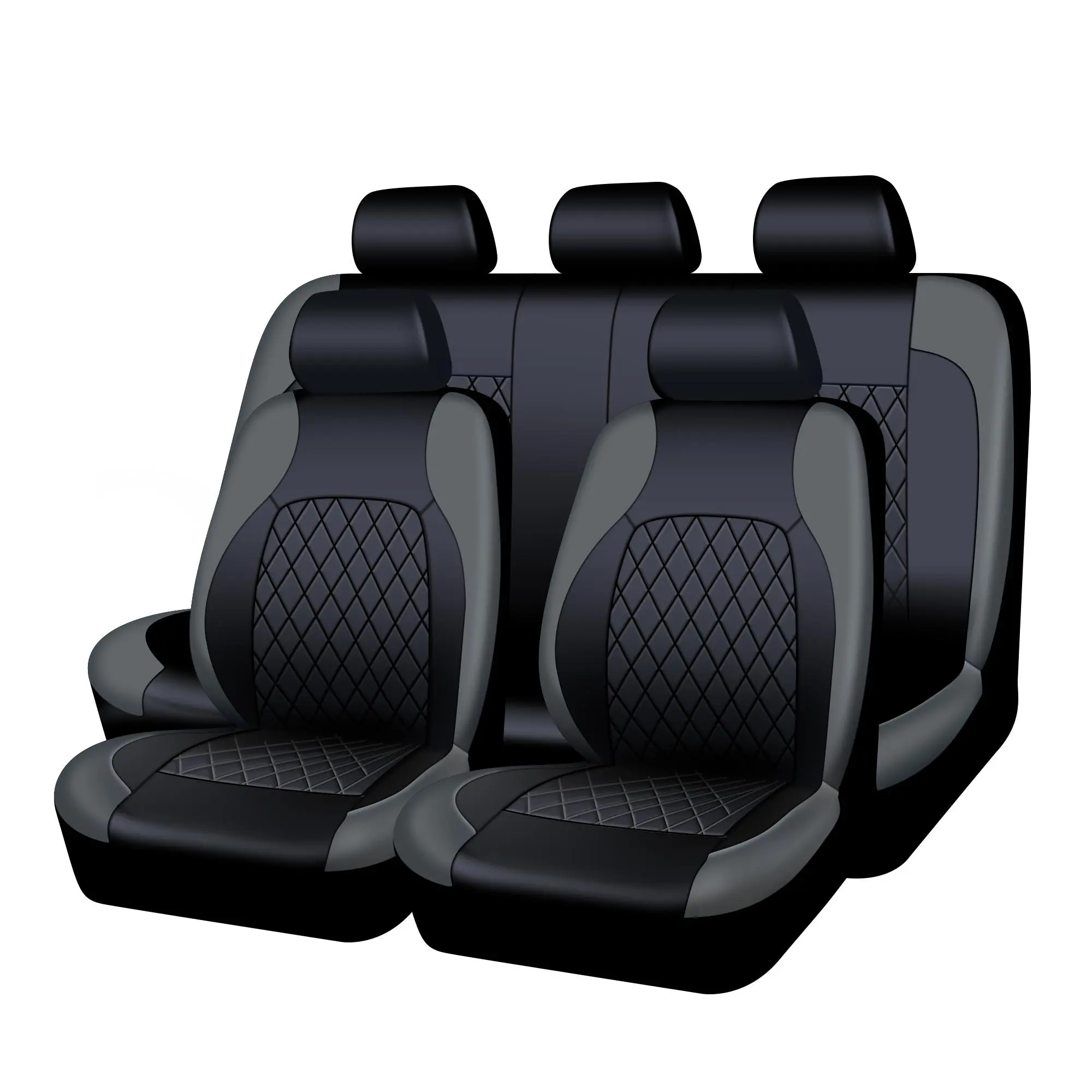 Fundas de piel sintética (PU) para asientos de coche: ajuste universal para 2 o 5 asientos.