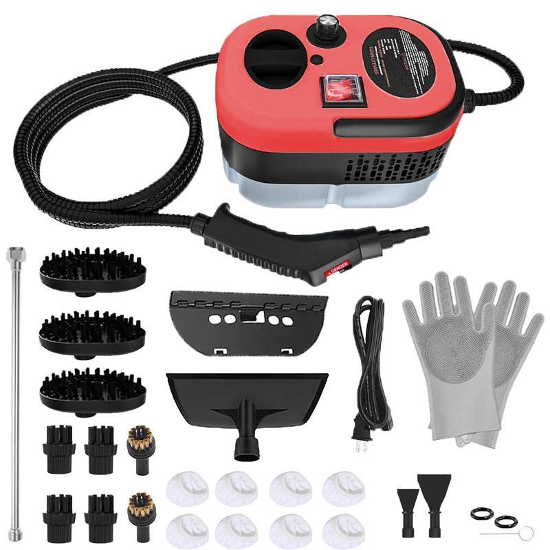 Limpiador a vapor portátil de mano para coche y cocina, 1 juego de limpiador a vapor de alta temperatura y presión para coche, herramientas de limpieza a vapor para coches, máquina de limpieza de coches, accesorios de limpieza de coches, accesorios de lav