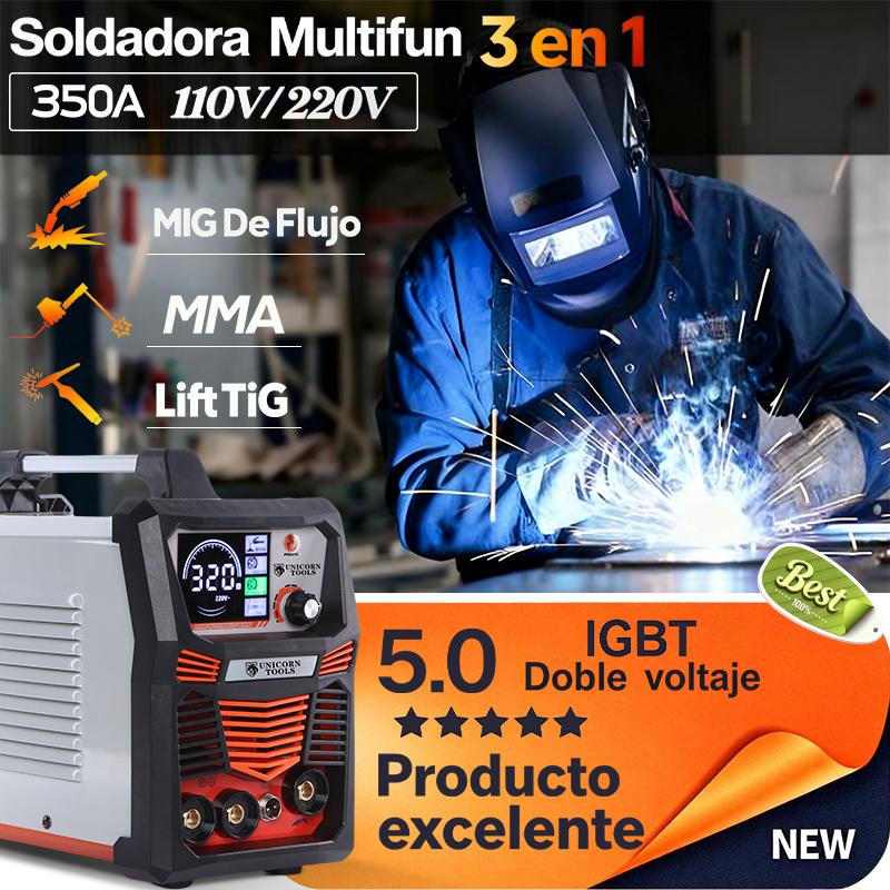 Soldadora Inverter 350A MIG MMA TIG 110V/220V