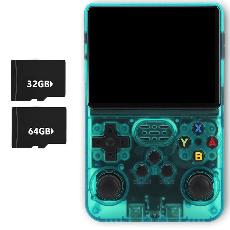 Consola de juegos portátil WUDS R36S: pantalla IPS de 3,5", sistema Linux con más de 16000 juegos clásicos, tarjeta TF de 32 GB + 64 GB, portátil, ideal como regalo de Navidad, Acción de Gracias o cualquier otra festividad. tiktokshopspringglowup