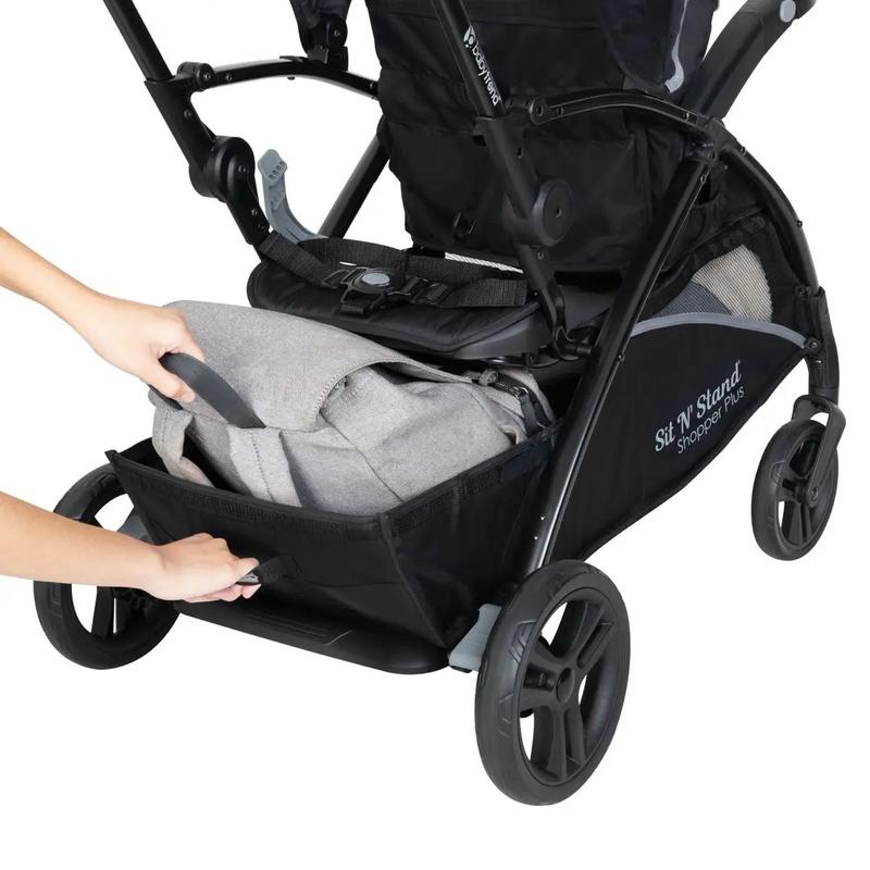 Cochecito Baby Trend® Sit N Stand® Premium 5 en 1 Shopper Plus con capota Comfort Cabin y cesta de almacenamiento MagneTec™.