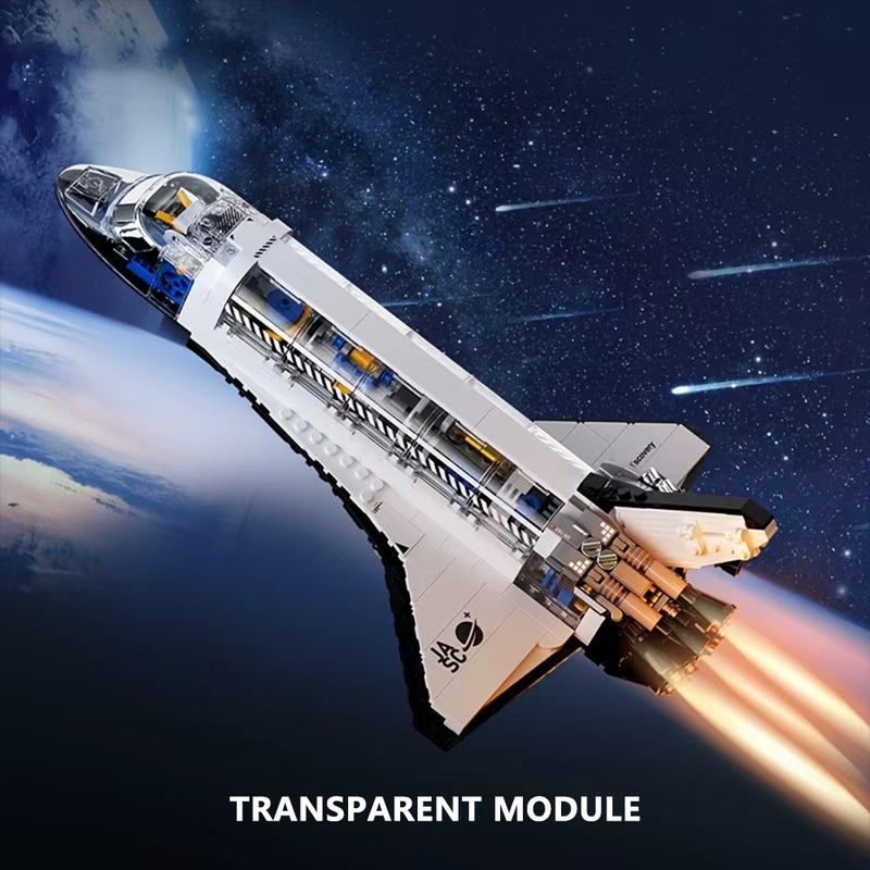 Juguetes de bloques de construcción Super Space Shuttle, modelo de gran tamaño de alta calidad, rompecabezas de ciencia ficción para decoración del hogar, 2200 piezas, regalo de cumpleaños y Navidad, set de coleccionista