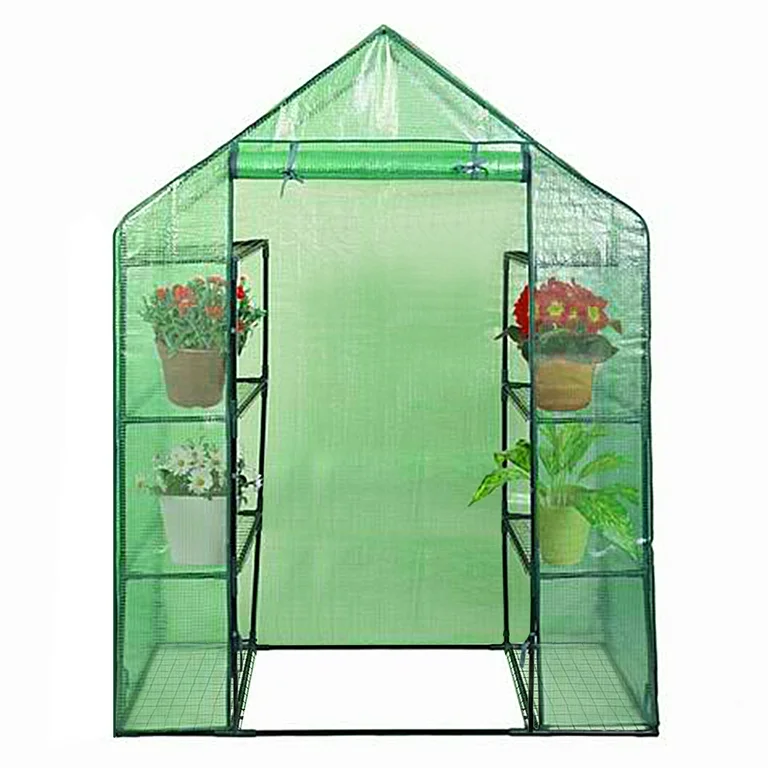 Costway Invernadero con Cubierta 143x73x195cm para Jardín Color Verde