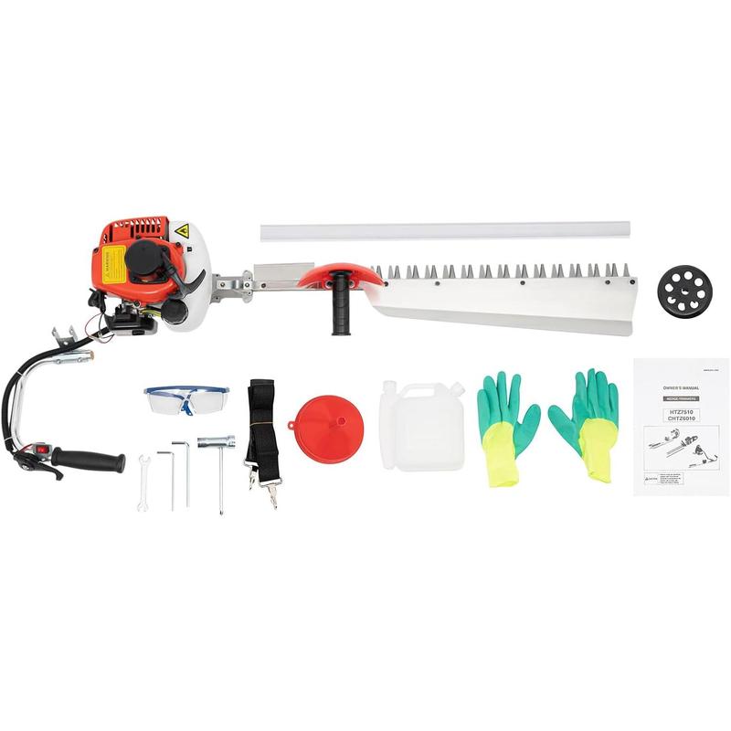 Cortasetos de jardín de aluminio de 68,5 cm (27 pulgadas) - Herramienta para cortar arbustos sin batería, cuchilla de 0,5 mm (0,02 pulgadas), 7,4 kg, longitud de corte de 70 cm (27,56 pulgadas), 92 x 27 x 25 cm (92 x 27 x 25 cm), 1 manual bilingüe, para p