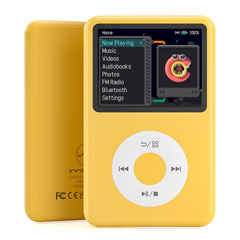 Reproductor de MP3 clásico con Bluetooth, mini reproductor de sonido HiFi portátil de 2,4", versión de video actualizada.