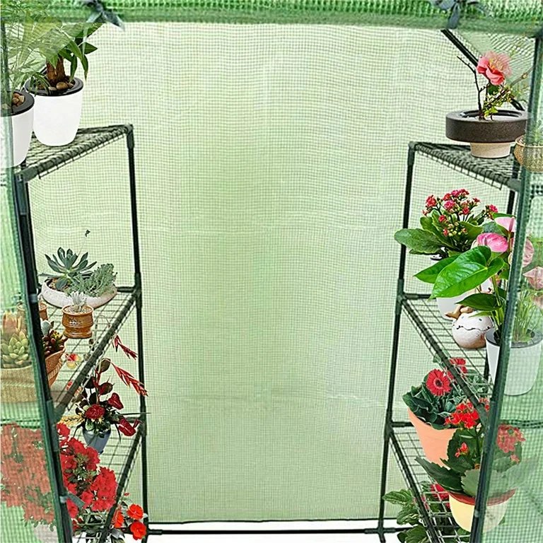 Costway Invernadero con Cubierta 143x73x195cm para Jardín Color Verde