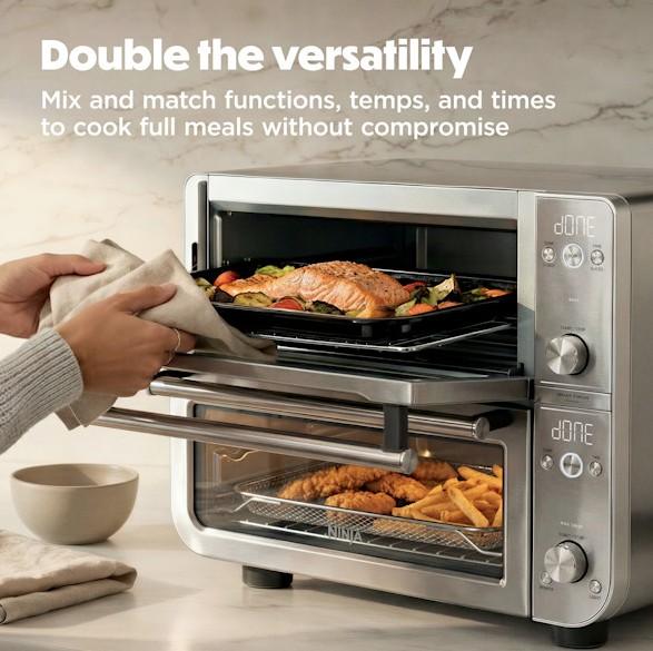 Horno doble y freidora de aire Ninja Pro Smart XL para encimera - DCT801 / DCT821