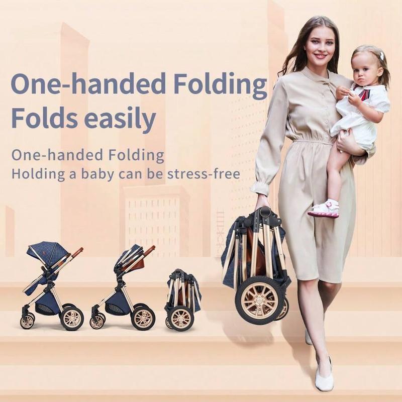 [Selecciones semanales] Cochecito de bebé Aobtkel, ofertas para ti, cochecito portátil y plegable 4 en 1 para niños pequeños con sol, cochecito de viaje ligero y de alta calidad para bebés, diversión al aire libre, juego combinado de cochecito y accesorio