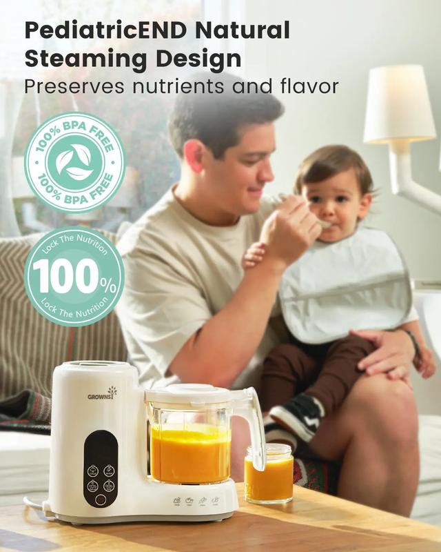Máquina para preparar comida para bebés con cesta de vapor, One Step Baby F