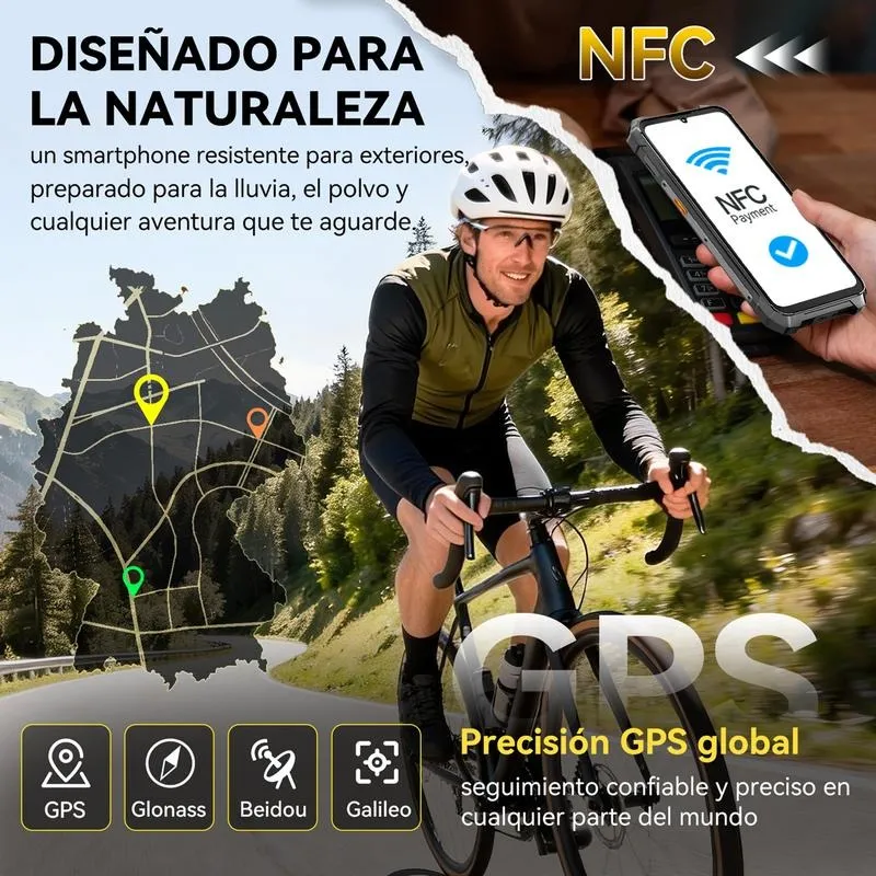 Philips Teléfono Inteligente S8325 IP68 Resistente al Agua 10200 mAh Batería 12GB+256GB 6.745\" Pantalla 48MP Cámara NFC Lámpara de Camping A