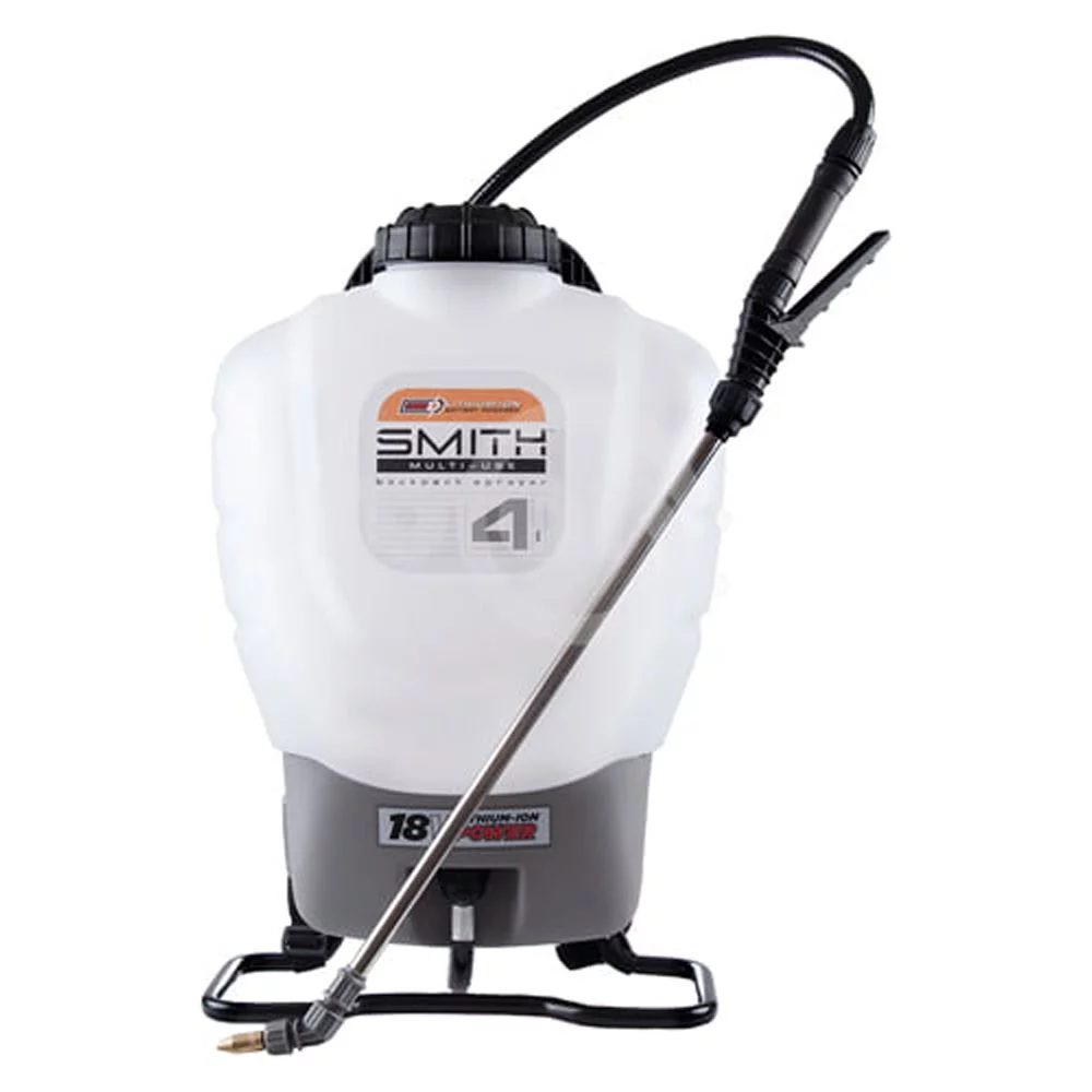 Smith 4 Gallon Backpack 18V Li-Ion Battery Powered Sprayer 50" Hose 190576 - Curated Treasures Market
