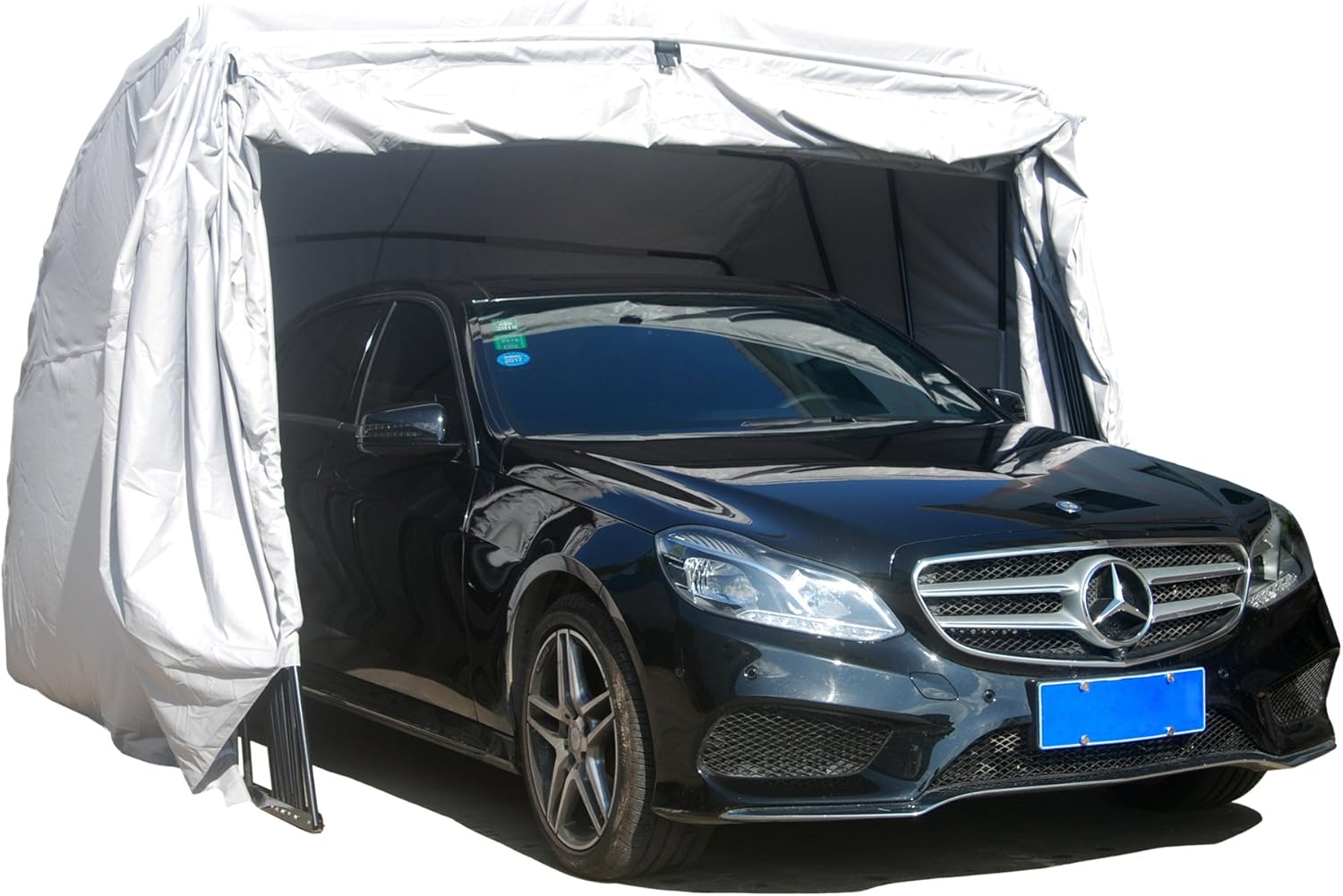 Ikuby All Weather Proof Carport, Car Shelter, Car Canopy, Car Garage, Car shed, Car House, Car Park, Foldable, Retractable, Lockable, Durable Shelter