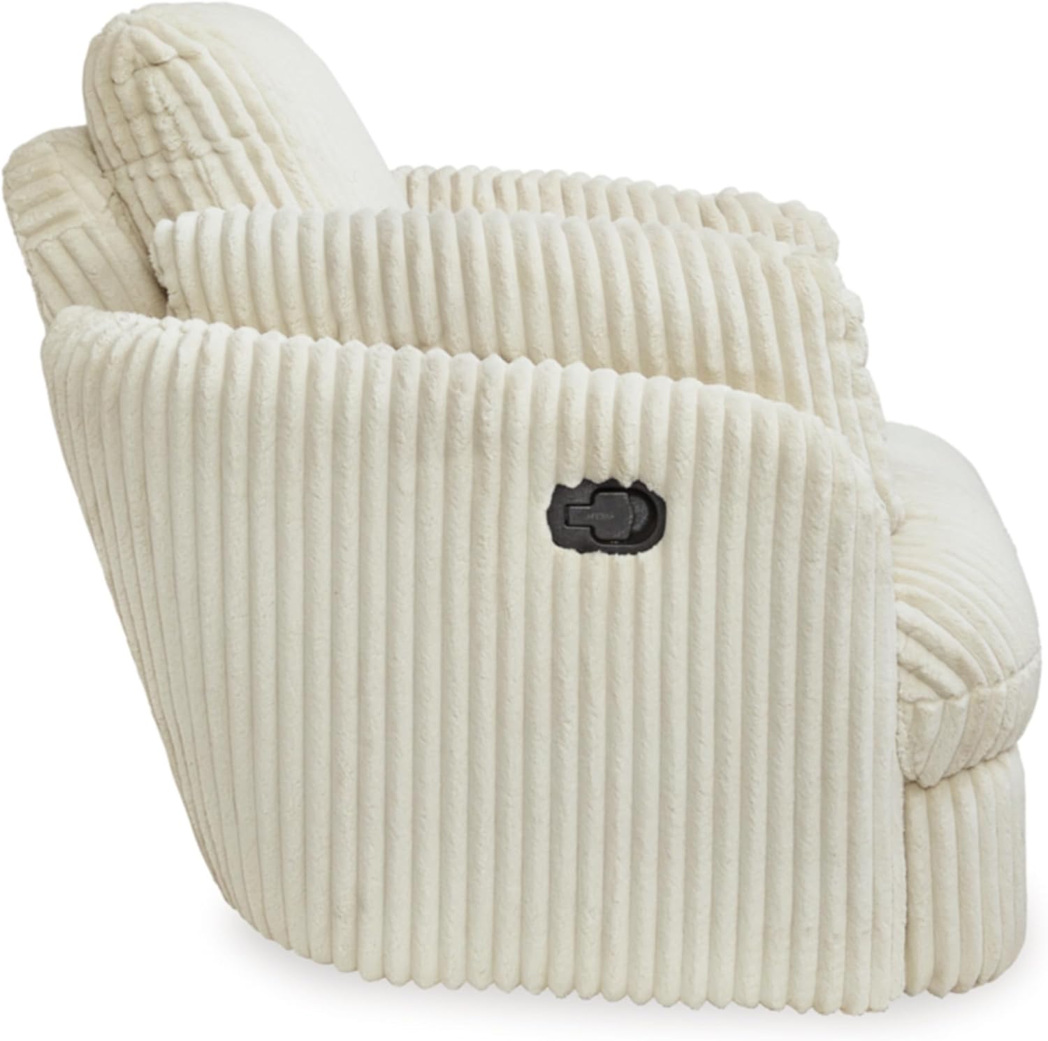 Signature Design by Ashley Tie-Breaker Swivel Glider Recliner, 40" W x 39" D x 37" H, White
