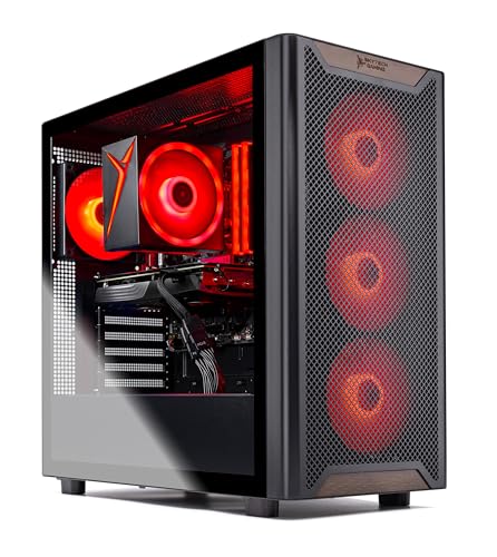 Skytech Blaze4 Mini Gaming PC Desktop, Ryzen 7 5700 3.7 GHz (4.6GHz Turbo Boost), NVIDIA RTX 4060 8GB GDDR6X, 1TB SSD, 16GB DDR4 RAM 3200, 650W Gold PSU, Wi-Fi, Win 11 Home