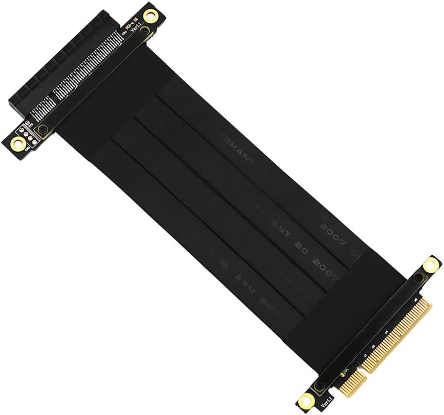Pcie Extension Cable Pcie x16 Extension Cable PCIE Express3.0 16X Extension Cable pcie Riser (pcie 16X 180 Degree Cable 20cm)