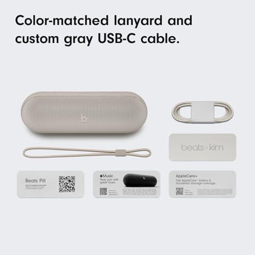 Beats Pill - Portable Bluetooth Speaker- Up to 24H Battery Life, Water Resistant, Bluetooth, Apple & Android Compatible, Seriously Loud Sound for Home, Outdoor and Travel- Champagne Gold