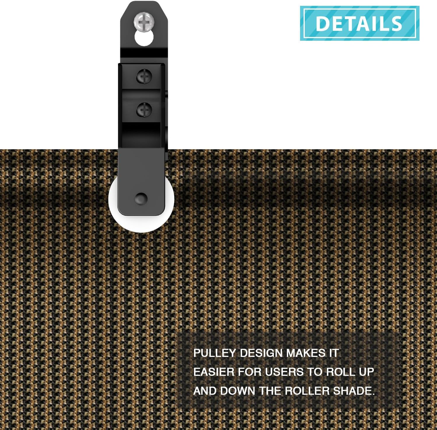 Coarbor Outdoor Roll up Shades Blinds for Porch Patio Shade Exterior Roller Shade Privacy Shade Screen for Deck Pergola Gazebo Brown 8'W x 10.5'H