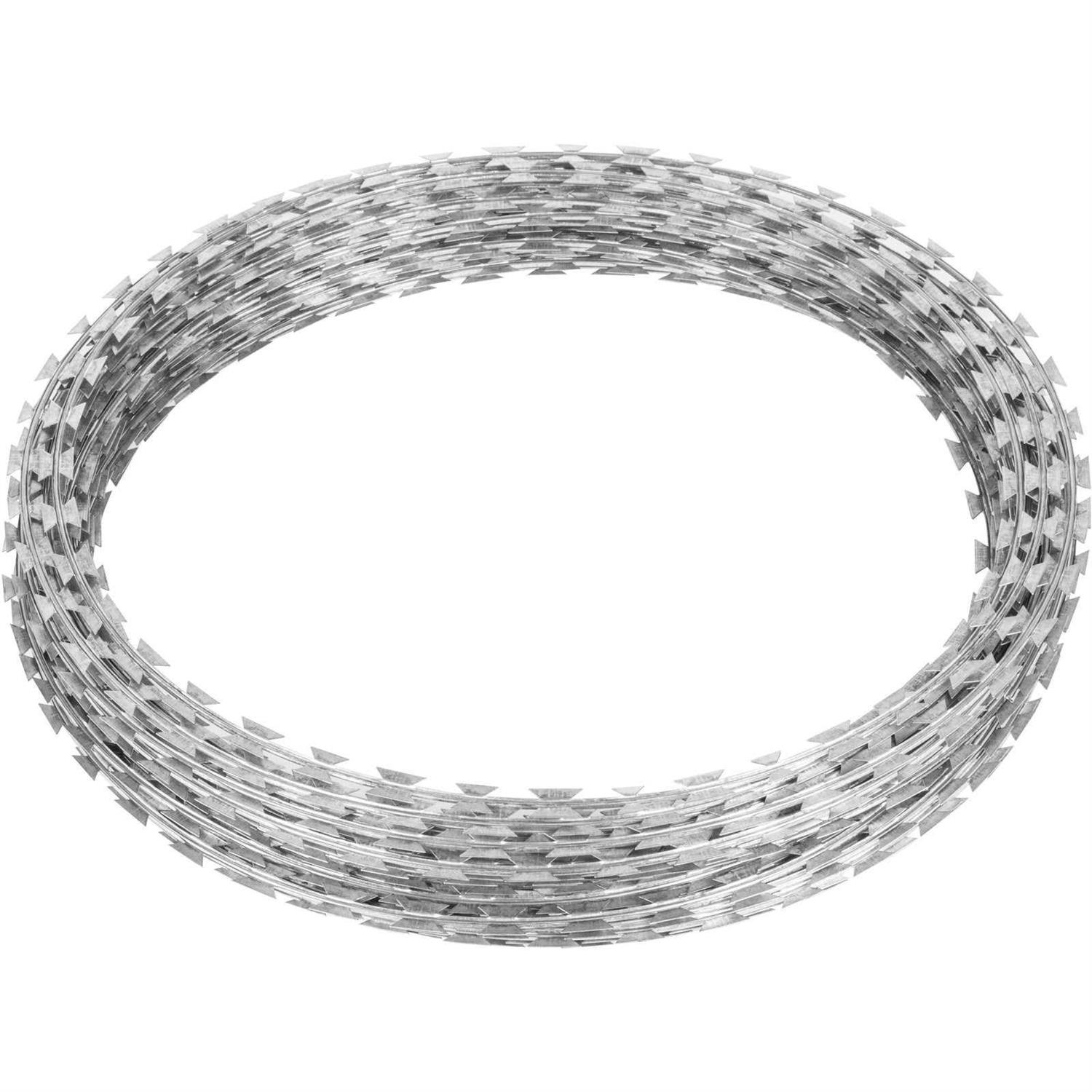 VEVOR Razor Wires 246ft Razor Barbed Wire 5 Coils Per Roll Razor Wire Fencing Razor Fence