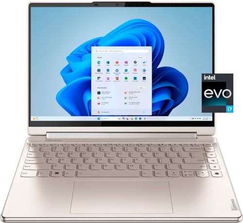 Lenovo Yoga 9i 14 2-in-1 Laptop 14" 2.8K OLED Touch (Glossy, 100% DCI-P3, 90Hz, HDR 500) Intel 12-Core i7-1360P 16GB RAM 4TB SSD Backlit Fingerprint Thunderbolt4 Pen Win11 Oatmeal + HDMI Cable