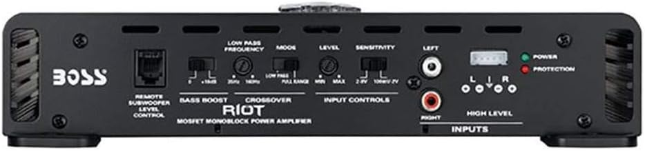 MTX 12 Inch 1200 Watt 4 Ohm Dual Loaded Car Audio Subwoofer Package with Sub Enclosure, Boss 1100W Mono A/B Amplifier, Wiring Kit and Capacitor