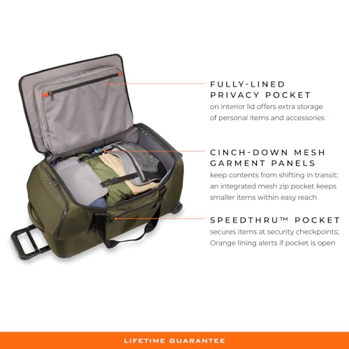 Briggs & Riley Travel Duffel Bag - Weekender & Overnight Luggage for Women & Men, Softside Bag - ZDX Collection