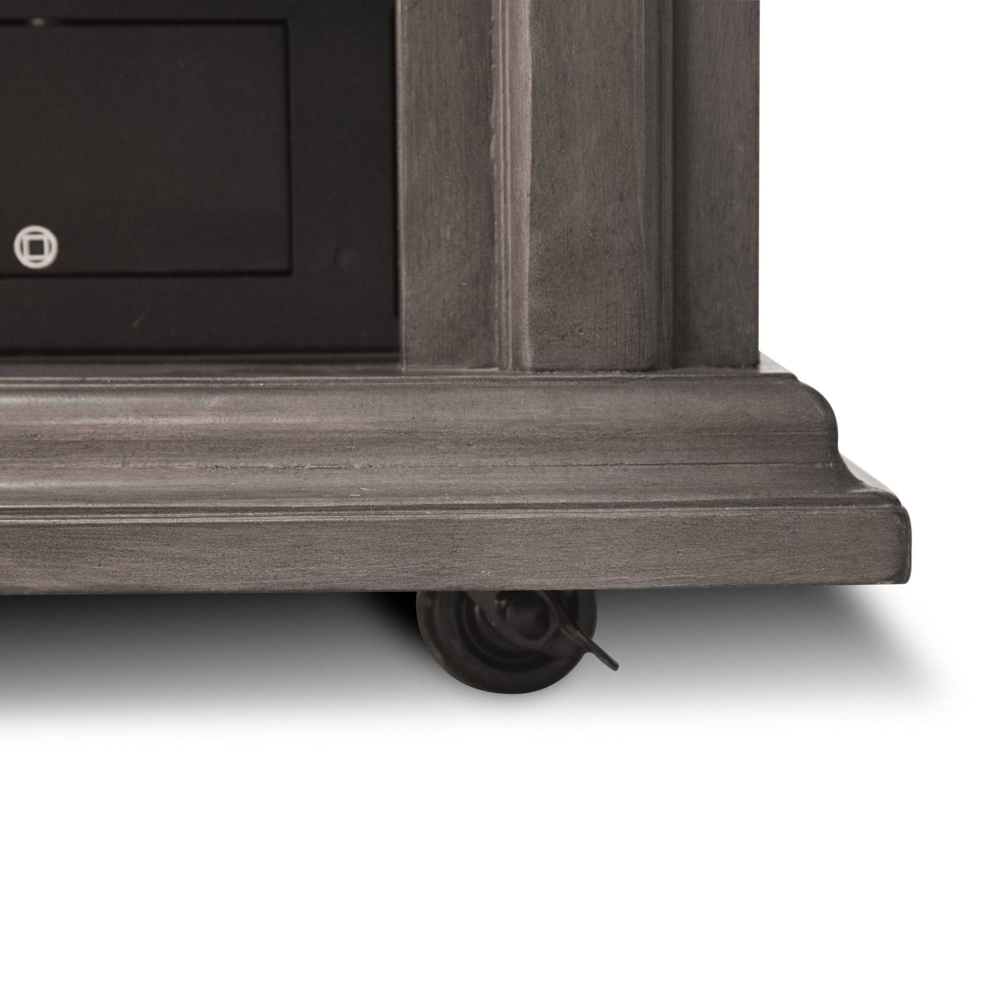 Pleasant Hearth Sheridan Mobile Fireplace - Cherry