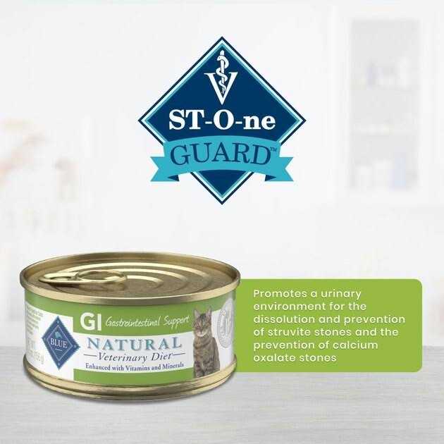 Blue Buffalo Natural Veterinary Diet Blue Natural Veterinary Diet Gi Gastrointestinal Support Canned Cat Food 24/5.5 oz - Pet Supplies online store