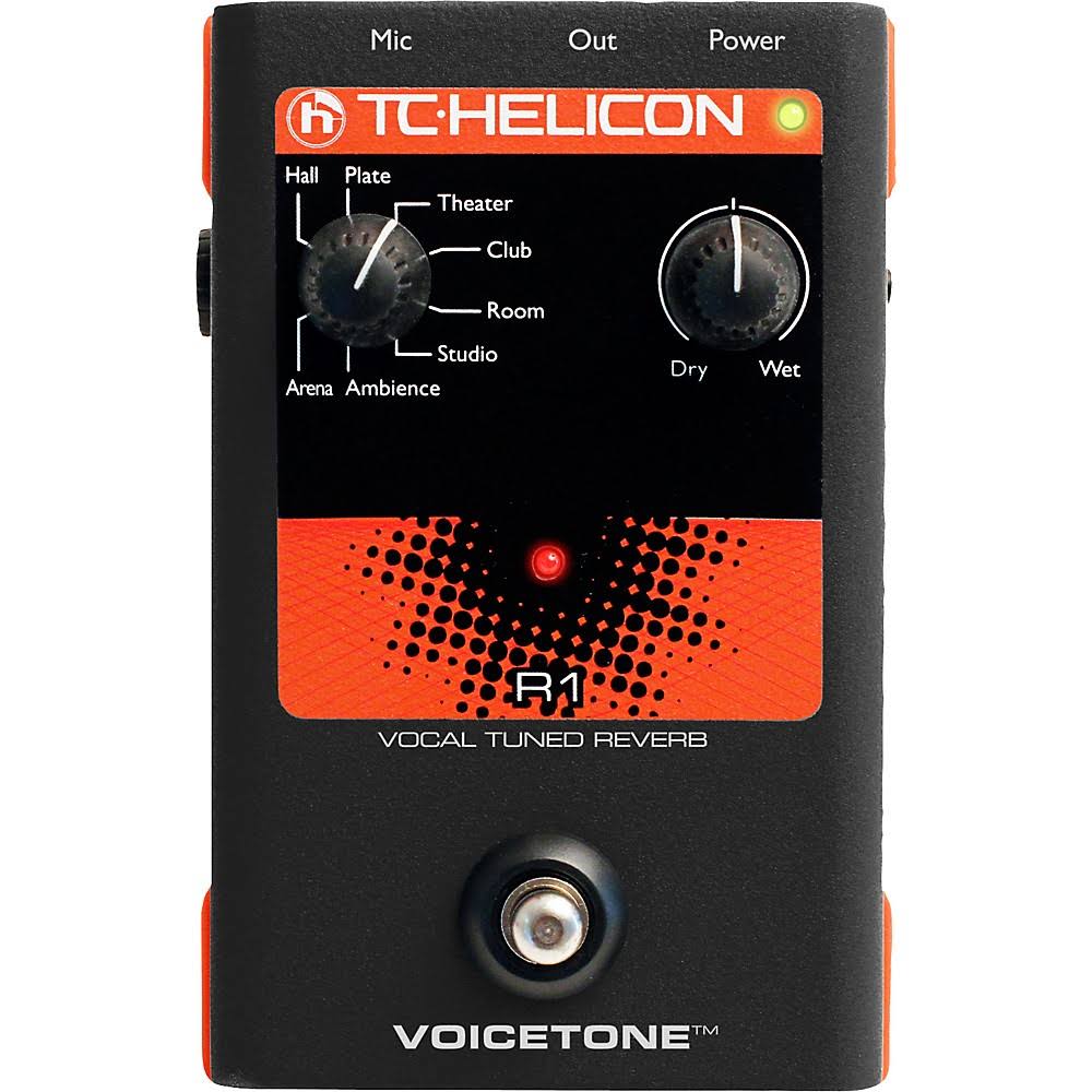 TC Helicon VoiceTone R1 Vocal Tuned Reverb Pedal