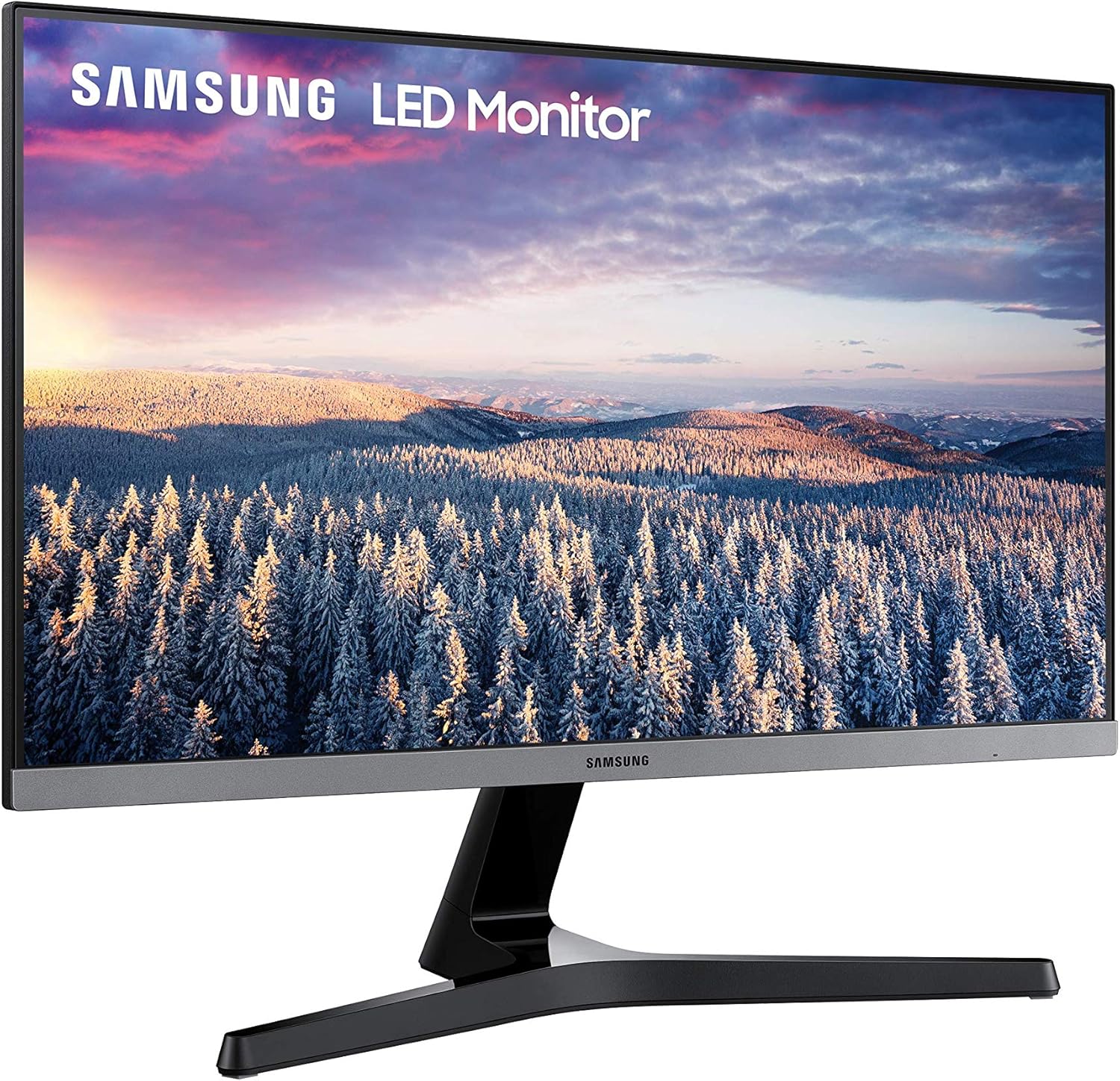 SAMSUNG 24" FHD Monitor with Bezel-LESS Design - LS24R350FHNXZA, Dark Blue Gray