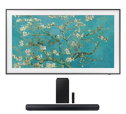 SAMSUNG The Frame Smart QLED TV with a Soundbar