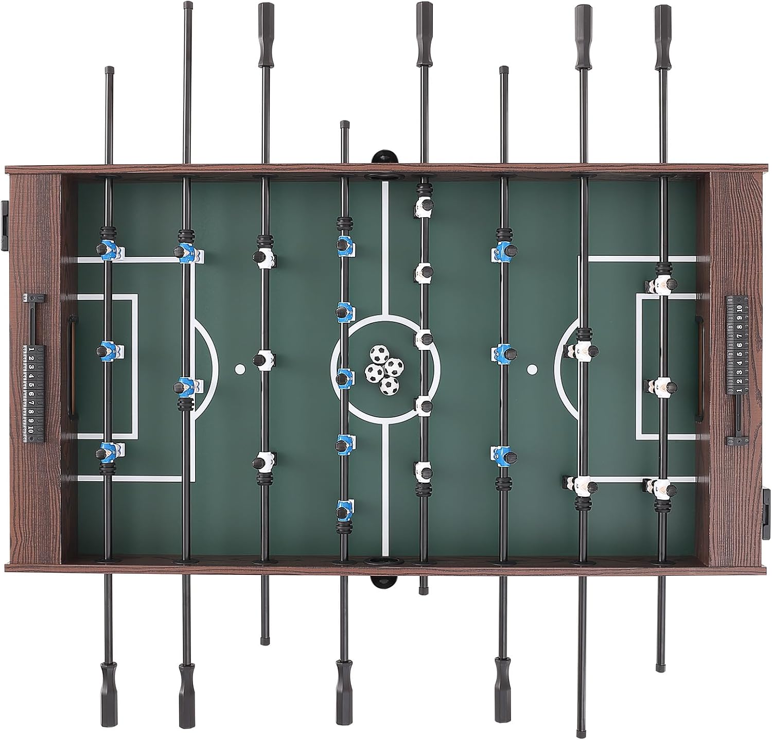 VEVOR Foosball Table, 55 inch Standard Size Foosball Table, Indoor Full Size Foosball Table for Home, Family, and Game Room, Soccer with Foosball Table Set, Includes 4 Balls and 2 Cup Holders