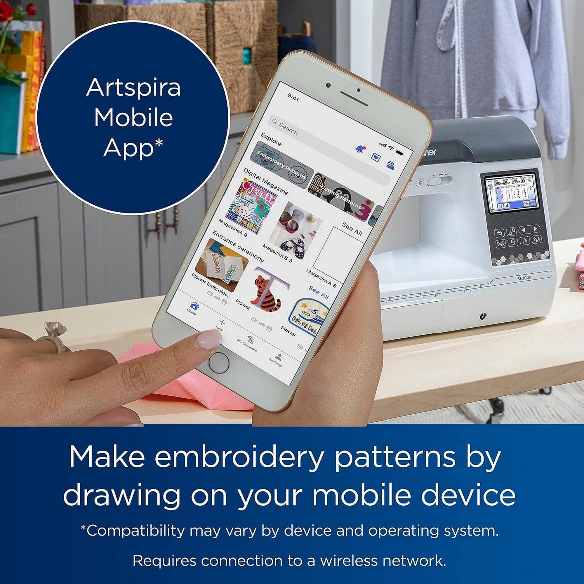 Brother SE2000 Embroidery & Sewing Machine w/ Deluxe $1749 Sewing & Embroidery Bundle