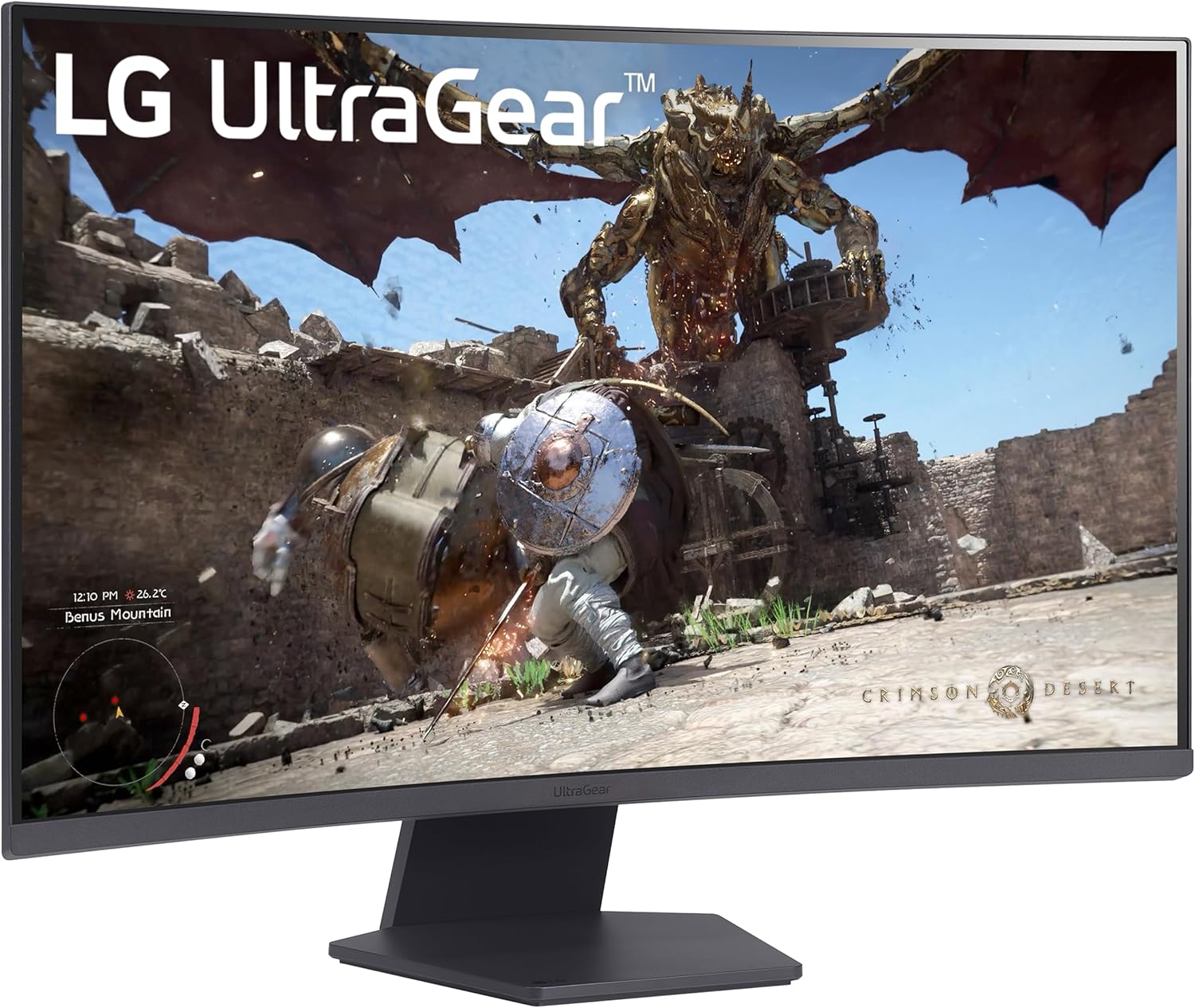 LG 32GS60QC-B 31.5-inch Ultragear 1000R Curved Gaming Monitor QHD 180Hz 1ms HDR10 AMD FreeSync HDMI DisplayPort Tilt Stand Black