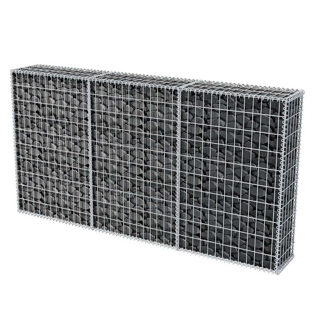 vidaXL Gabion Basket Galvanized Steel 78.7x11.8x39.4 - Shop Hardware Tools Online Store