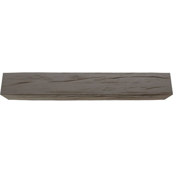 Ekena Millwork BMRW3C0120X120X096HD 12x22W x 12x22H x 8&L 3-Sided (U-beam) Riverwood Endurathane Faux Wood Ceiling Beam, Natural