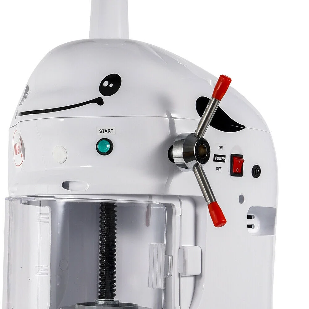 DENEST 350W Electric Snow Ice Shaver Snow Cone Shaved Machine Commercial  Ice Crusher