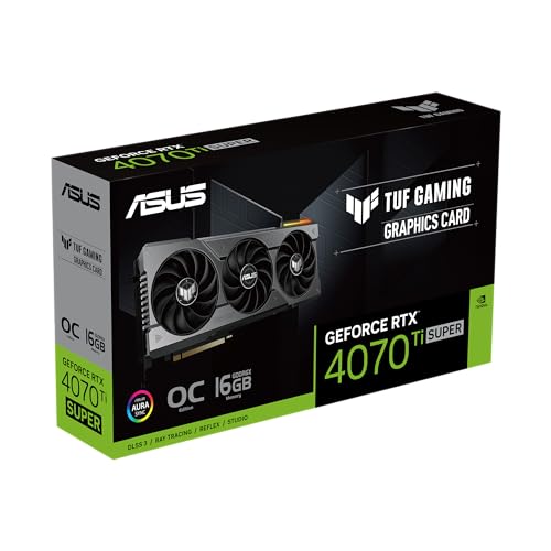 ASUS TUF Gaming GeForce RTX ™ 5070 Ti 16GB GDDR7 OC Edition Gaming Graphics Card (PCIe® 5.0, HDMI®/DP 2.1, 3.125-slot, Military-Grade Components, Protective PCB Coating, axial-tech Fans)