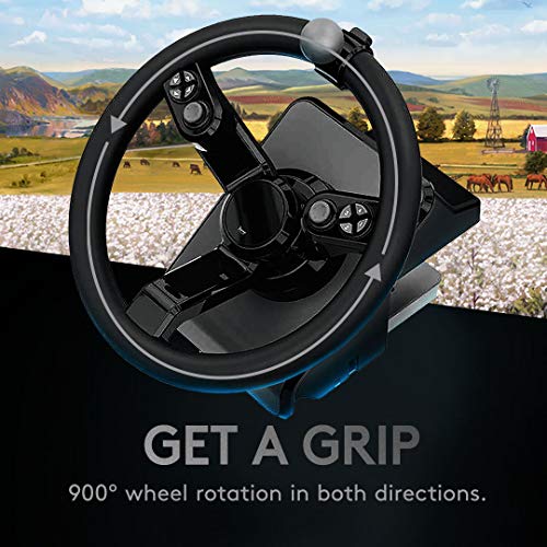 Logitech G Farm Simulator Heavy Equipment Bundle (2nd Generation), Steering Wheel Controller for Farm Simulation 2025 (and Previous Versions), Wheel, Pedals, Vehicle Side Panel Control Deck for PC