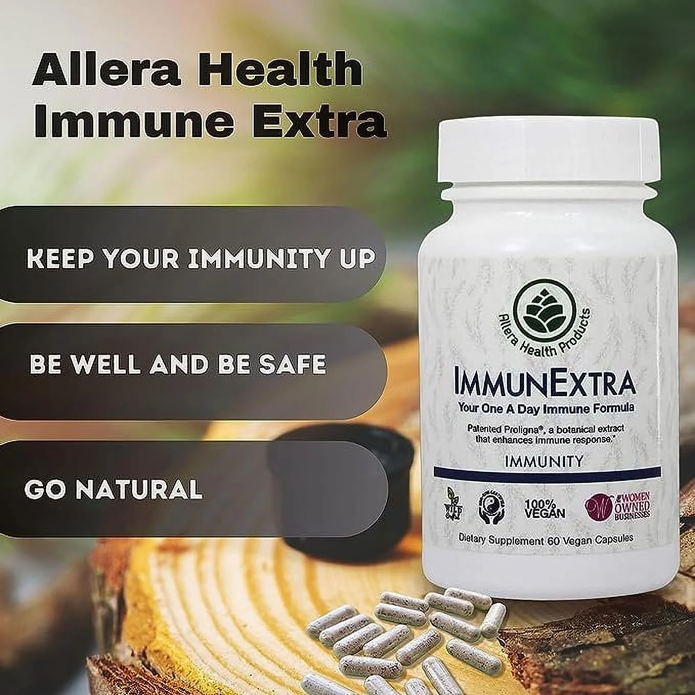 Immune Extra Allera Health Products 60 VCaps Pack of 3