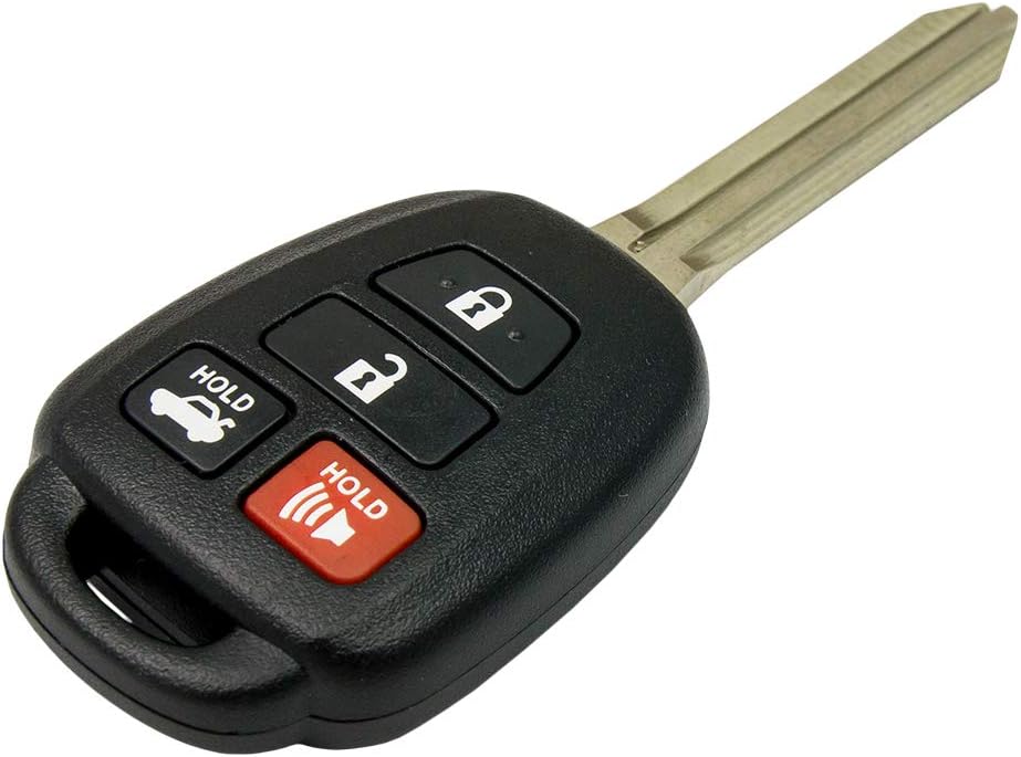 Keyless2Go Replacement for New Keyless Entry Remote Car Key for Vehicles That Use HYQ12BDM, HYQ12BEL with H Chip (2 Pack) Pack of 2