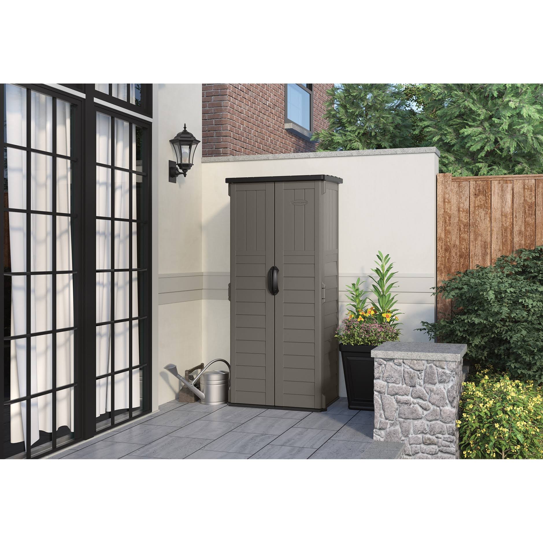Vertical Storage Shed Suncast, Gray