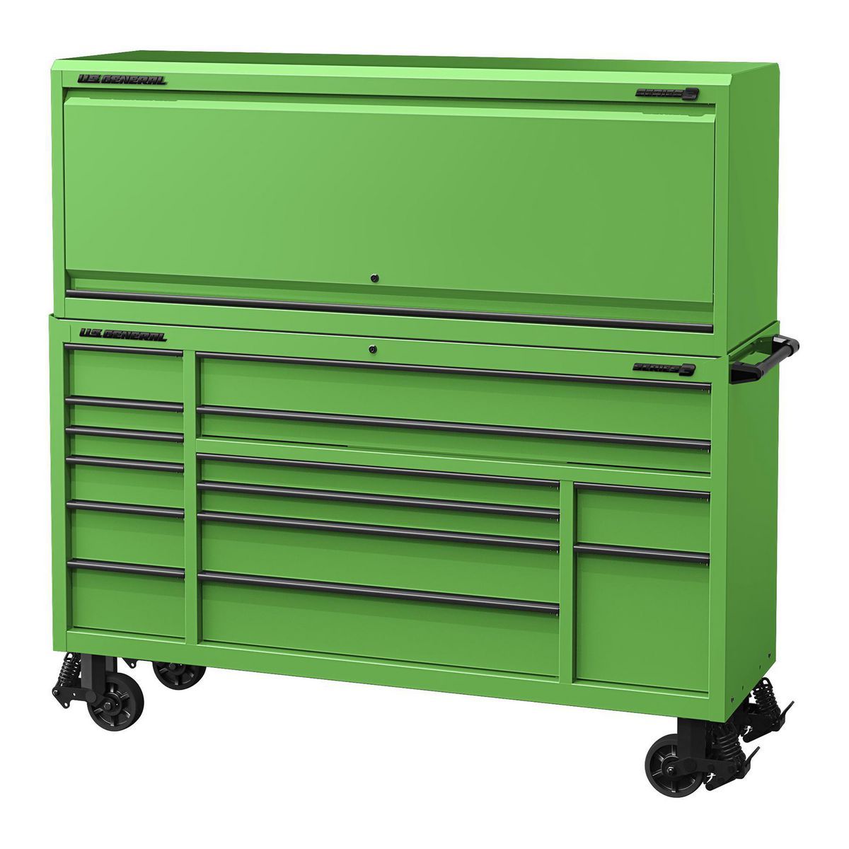 U.S. GENERAL 72 in. x 22 in. Triple-Bank Roll Cab, Series 3, Slate Gray