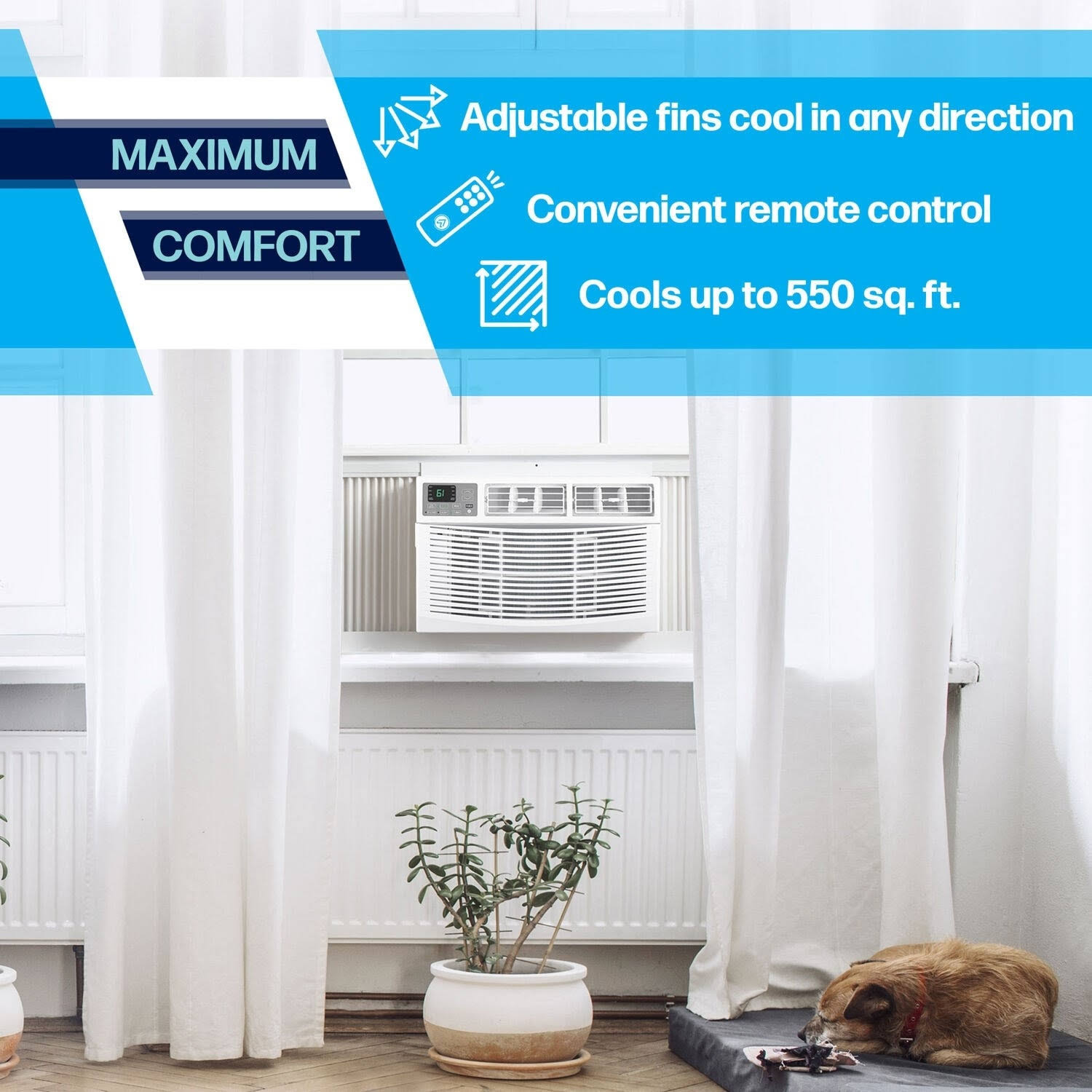 Arctic Wind 12000 BTU Electronic Window Air Conditioner