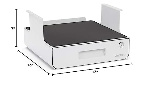 Locking Under Desk Drawer with Shelf (Black) by UPLIFT Desk